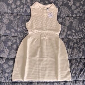 Brand new Janie and Janie cream / winter white sweater dress, big girls size 12.